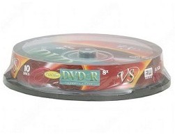 Диски DVD+R VS 8.5Gb 8-х Double Layer, Ink Print (Cake Box, 10 шт), Пенза.