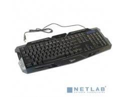 Клавиатура Gembird KB-G11L (игровая, подсветка клавиш, USB) черная, Пенза.
