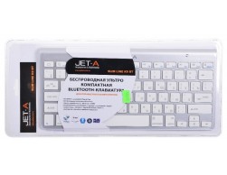 Клавиатура Jet.A SlimLine K9 BT (ультракомпактная, беспроводная, Bluetooth) серебристая, Пенза.