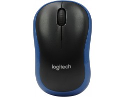 Манипулятор Мышь Logitech M185 (910-002239) черный/голубой, Пенза.