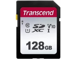 Карта памяти SecureDigital 128Gb Class 10 Transcend (TS128GSDC300S) UHS-I U3, Пенза.