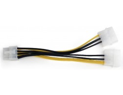 Разветвитель питания Cablexpert 2xMolex-≫PCI-E 8pin (CC-PSU-81), Пенза.