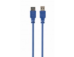 Кабель USB 3.0 удлинительный 1.8м АM/AF Gembird PRO, зол.конт, 2фер.фил. [ CCP-USB3-AMAF-6], Пенза.