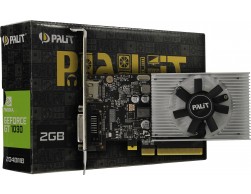 Видеокарта PALIT GT 1030 (2048Mb, 64 Bit, GDDR4, 1151/2100, HDCP, DVI, HDMI, PCI-Express) RTL, Пенза.
