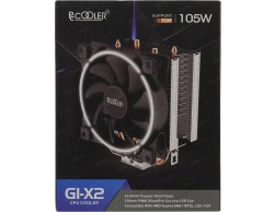 Вентилятор PCCooler GI-X2 (S775/115X/AM2/AM3/AM4) TDP 105W RTL, Пенза.