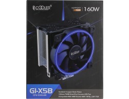 Вентилятор PCCooler GI-X5B (S775/115X/AM2/AM3/AM4) TDP 160W RTL, Пенза.