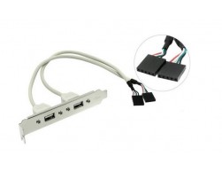 Планка в корпус USB2.0 -2 порта, (EBRCT-2PrtUSB2), Пенза.