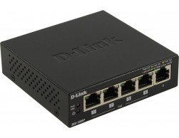 Коммутатор (Switch) D-Link DES-1005P/A1A (5 портов до 100 Мбит/с, с функцией энергосбережения и поддержкой QoS (4 порта с поддержкой PoE 802.3af/802.3at (30 Вт), PoE-бюджет 60 Вт), Пенза.