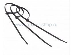 Rexant (07-0401) Хомут Nylon 5.0 х 400 мм 100 шт черный, Пенза.