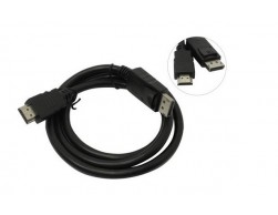 Кабель DisplayPort-HDMI Gembird/Cablexpert 1м, 20M/19M, черный, экран, пакет(CC-DP-HDMI-1M), Пенза.