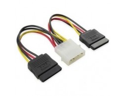 Bion Кабель питания 2xSerial ATA - Molex, 15 см. [BXP-SATA-PSY-15CM], Пенза.