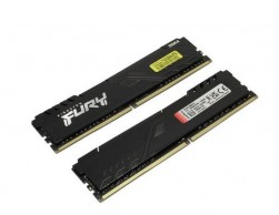 Память DDR4 16GB (2x8GB) 3200MHz (KF432C16BBK2/16) Kingston Fury Beast Black, Пенза.