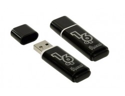 Флеш диск USB 2.0 Smartbuy 16GB Glossy Series (SB16GBGS-K) Black, Пенза.