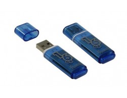 Флеш диск USB 2.0 Smartbuy 16GB Glossy Series (SB16GBGS-B) синий, Пенза.