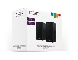 Колонки CBR CMS 635 (2x3Вт, 90 Гц - 20 кГц, МДФ, 3.5мм, USB) черный, Пенза.