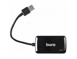 Контроллер HUB USB 3.0 Buro BU-HUB4-U3.0-S 4порт. черный, Пенза.