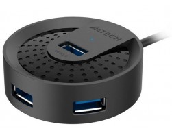 Контроллер HUB USB 3.0 A4Tech HUB-30 4-х портовый черный, Пенза.