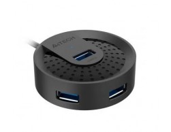 Контроллер HUB USB-C A4Tech HUB-30C 4-х портовый черный, Пенза.