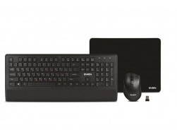 Беспроводной комплект клавиатура + мышь и коврик SVEN KB-C3800W (USB) черный, Пенза.