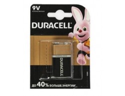 Элемент питания Duracell Basic 6LR61-1BL/6LF22-1BL крона 9V, 1шт 00000754, Пенза.