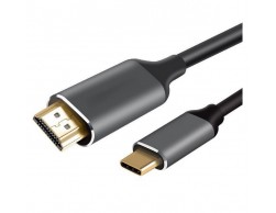 Кабель TYPE C - HDMI VCOM CU423MC-1.8M 1.8м (4K@60Hz, 5.0Гбит/с, алюминиевый корпус), Пенза.