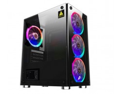 Корпус MidiTower 1STPLAYER (X2-4R1) FIREBASE X2 MATX 4x120mm LED TG, Пенза.