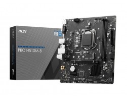 Мат.плата MSI PRO H510M-B RTL (S1200, H510, 2xDDR4, PCI-E, GBL, 8ch Audio, 1xM.2, SATA-III, D-SUB, HDMI, MATX), Пенза.