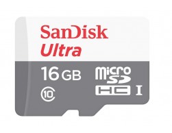 Карта памяти Micro SecureDigital 16GB Sandisk Class 10 Ultra UHS-I A1 (SDSQUAR-016G-GN6MN), Пенза.
