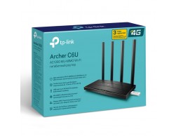 Маршрутизатор TP-Link Archer C6U AC1200 (до 1167 Мбит/с , 4 порта 1000 Мбит/с, 802.11 B/G/N/Ac/), Пенза.