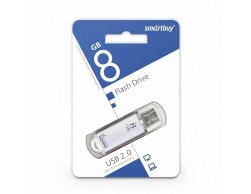 Флеш диск USB 2.0 Smartbuy 8Gb V-Cut Series (SB8GBVC-S) серебристый, Пенза.