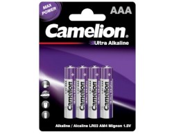 Батарея Camelion Ultra BL-4 LR03 AAA (LR03-BP4UT, батарейка 1.5В) (4шт. в уп-ке), Пенза.