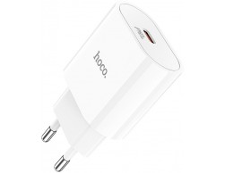Зарядное устройство HOCO C94A Metro 1xUSB-C с кабелем Type-C-Type-C, 3.0A, 20W, белый (109592), Пенза.