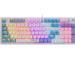 Клавиатура Defender Hawk GK-418 (игровая, механическая (Red Switch), подсветка, USB) белая, Пенза.