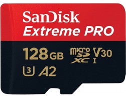 Карта памяти Micro SecureDigital 128GB Sandisk Extreme Pro (SDSQXCD-128G-GN6MA) UHS-I U3 V30 A2 + ADP (200/90 MB/S), Пенза.