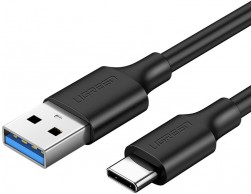 Кабель USB 3.0/Type-C для зарядки и передачи данных 1 м, UGREEN US184 черный, Пенза.