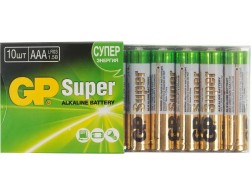 Батарейки ААА GP 24A-B10 LR03 Super Alkaline G-Tech (10 шт в уп-ке), Пенза.