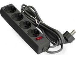 Сетевой фильтр ExeGate EC-4-1.8B (4 розетки, 1.8м, евровилка, черный, EX279396RUS), Пенза.