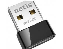 Беспроводной адаптер Netis WF2160C (двухдиапазонный) Wi-Fi AC650, 2,4/5 ГГц, до 650 Мбит/с, USB 2.0, встроенная антенна, Пенза.