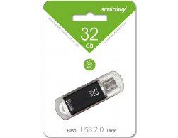 Флеш диск USB 2.0 Smartbuy 32Gb V-Cut Series (SB32GBVC-K) чёрный, Пенза.