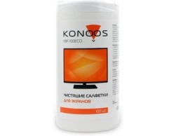 Чистящие средства Konoos KBF-100 Салфетки для ЖК-экранов в банке, 100 шт., Пенза.