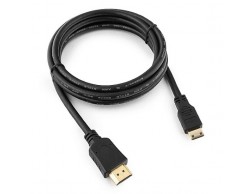 Кабель Cablexpert HDMI-Mini HDMI (CC-HDMI4C-6), 19M/19M, v2.0, медь, позол.разъемы, экран, 1.8м, черный, пакет, Пенза.