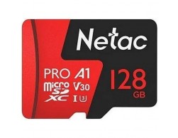 Карта памяти Micro SecureDigital 128Gb Class 10 Netac P500 Extreme Pro (NT02P500PRO-128G-R) UHS-I U3 V30 100Mb/S (с адаптером), Пенза.
