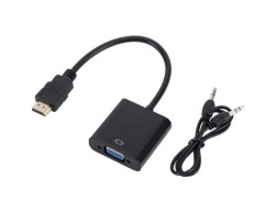 Переходник Bion HDMI-&Gt;VGA 19M/15F+ Mini-Jack 3.5 Mm, длина кабеля 15см [BXP-A-HDMI-VGA-03], Пенза.