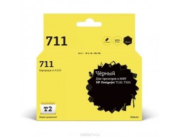 Картридж T2 711 (IC-H133) для HP Designjet T120/520, чёрный, с чипом, 29 мл T2 CZ133A, Пенза. Картридж T2 711 (IC-H133) для HP Designjet T120/520, чёрный, с чипом, 29 мл T2 CZ133A, Пенза.