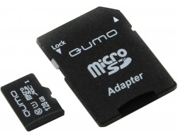 Карта памяти Micro SecureDigital 128Gb Class 10 QUMO (QM128GMICSDXC10U1) UHS-I, Пенза.