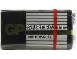 Батарея GP Supercell 1604S 6F22 9V (1шт), Пенза.