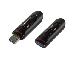 Флеш диск USB 3.0 SanDisk 128Gb Cruzer Glide (SDCZ600-128G-G35) черный-красный, Пенза.